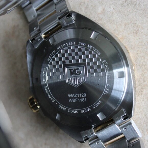 Tag Heuer WAZ1120.BB0879 Mens Formula 1 Series Quartz Watch Blue Gold Silver - Picture 7 of 12